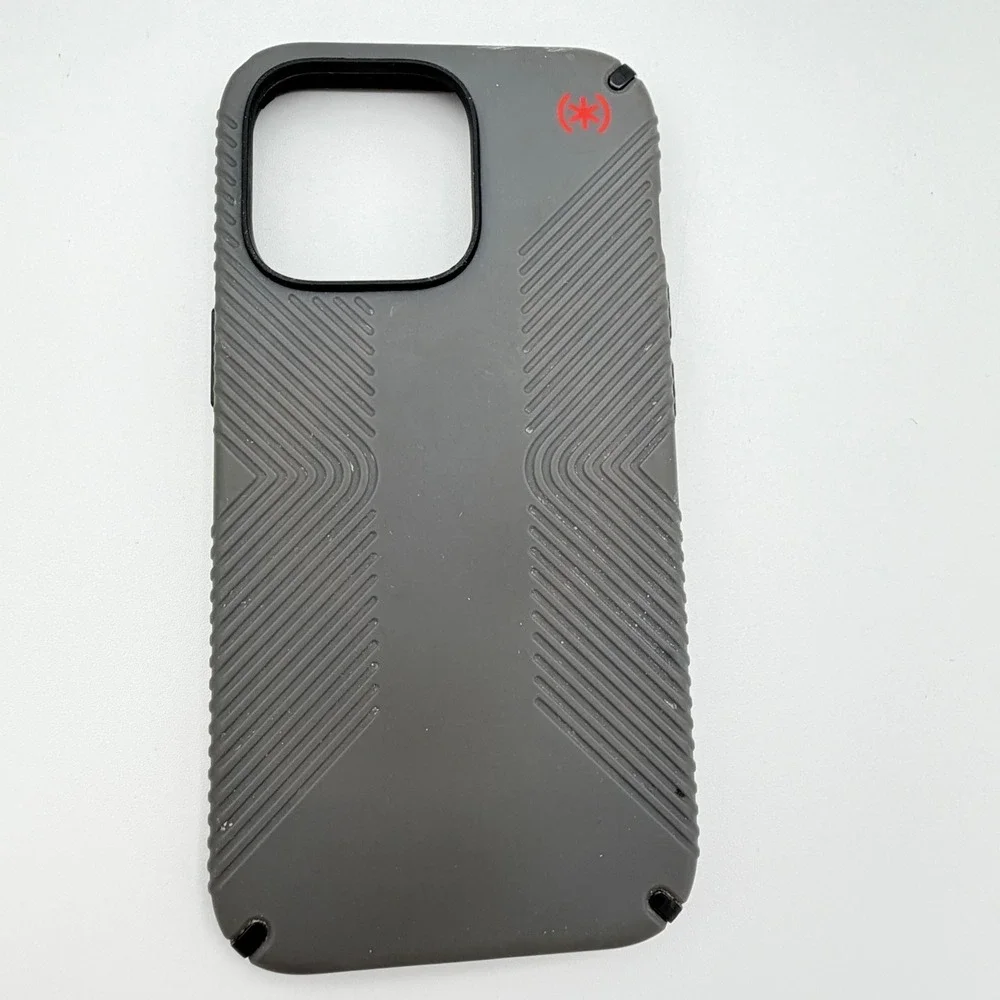 Speck‎ Phone Case iPhone 13 Pro 6.1 Gray MagSafe Presidio 2 Grip